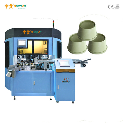 Machine d'impression automatique d'écran de trois couleurs pour la bouteille acrylique de pots