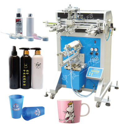 1 machine d'impression en plastique semi automatique d'écran en soie de bouteille de tasse de café de film d'Auto Syringe Pet d'imprimante d'écran de couleur